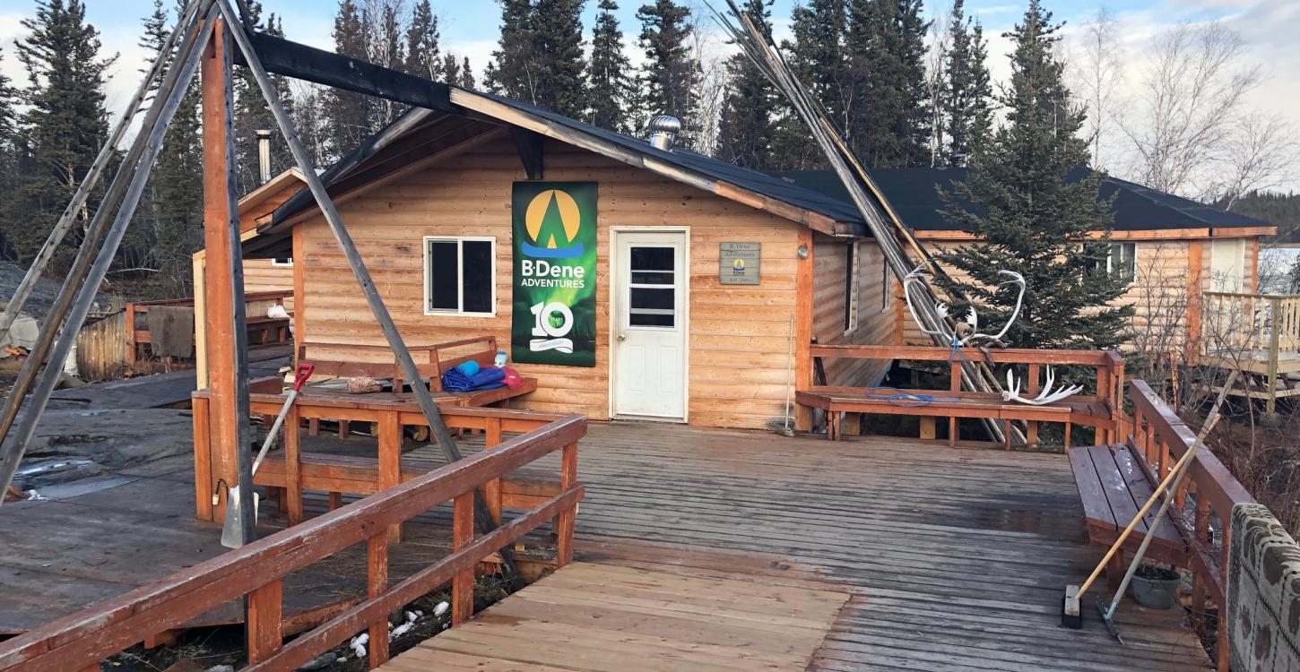 B Dene Adventures Camp, Chief Drygeese Traditional Terrirory. Photo Credit: Aimee Guile