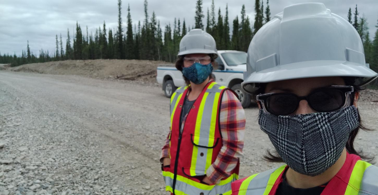 Aimee and Laura during their TASR site visit; Photo Credit: Laura Meinert