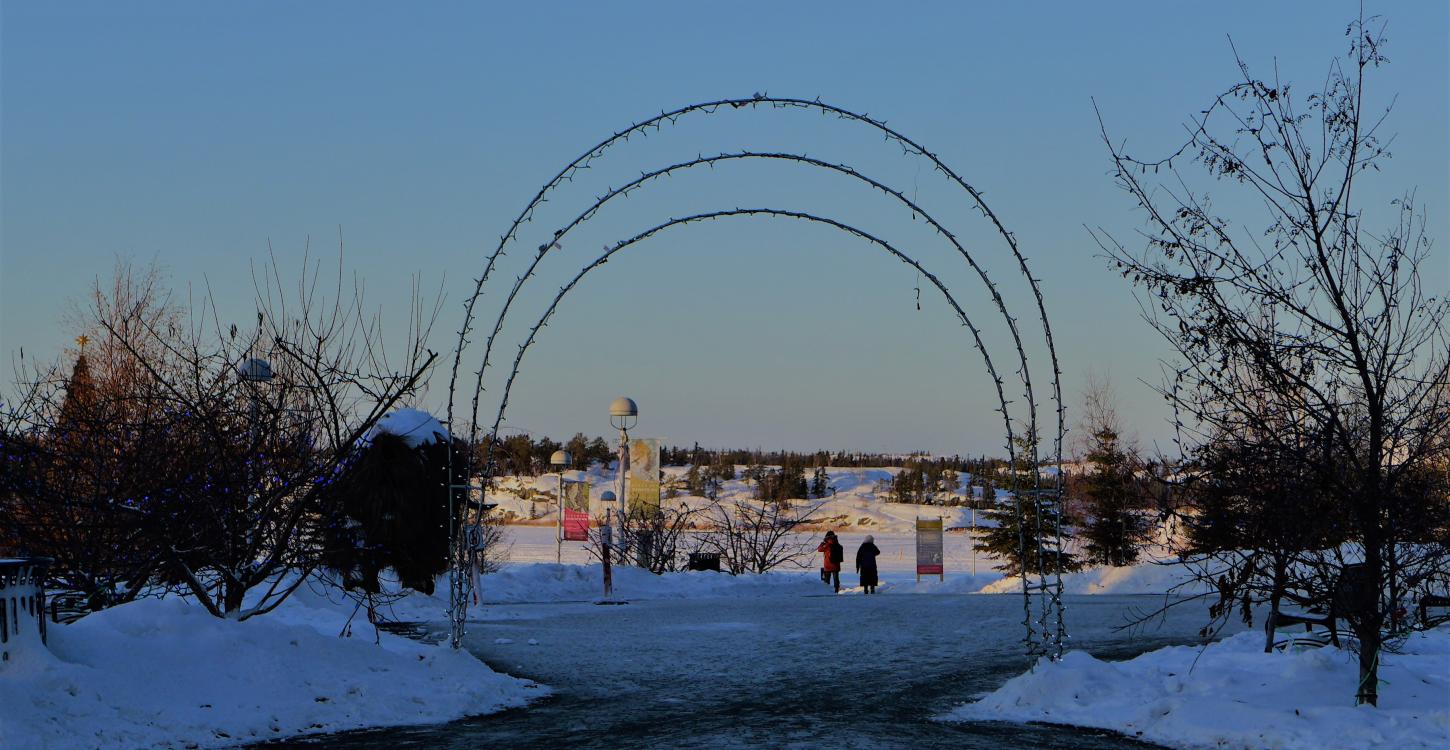 Christmas display at City Hall. Photo Credit: Shalyn Norrish