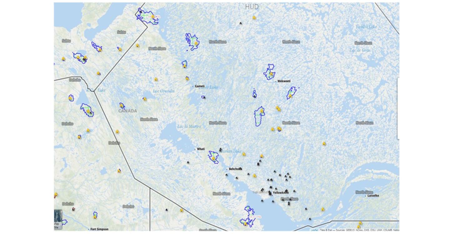 ENR reported that 41 forest fires were actioned in 2022 in the North Slave region. Photo courtesy of the GNWT Department of Environment and Natural Resources