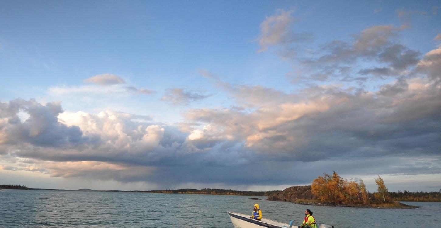 Heading out to collect water and sediment samples_Paul Vecsei, Golder Associates Ltd