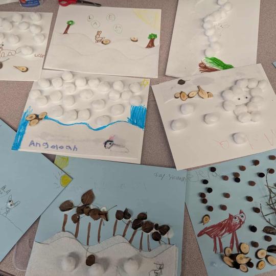 Mezi School Class 1/2 Artwork.