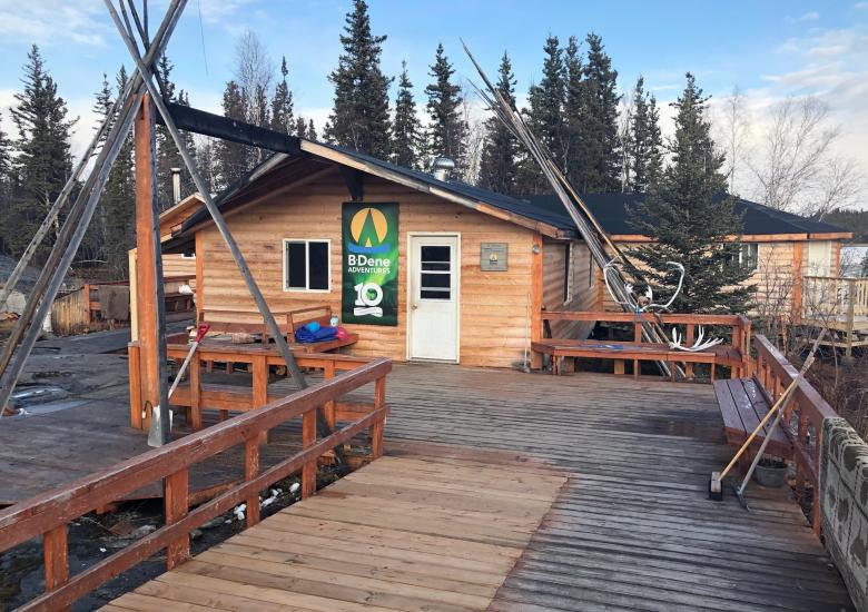 B Dene Adventures Camp, Chief Drygeese Traditional Terrirory. Photo Credit: Aimee Guile