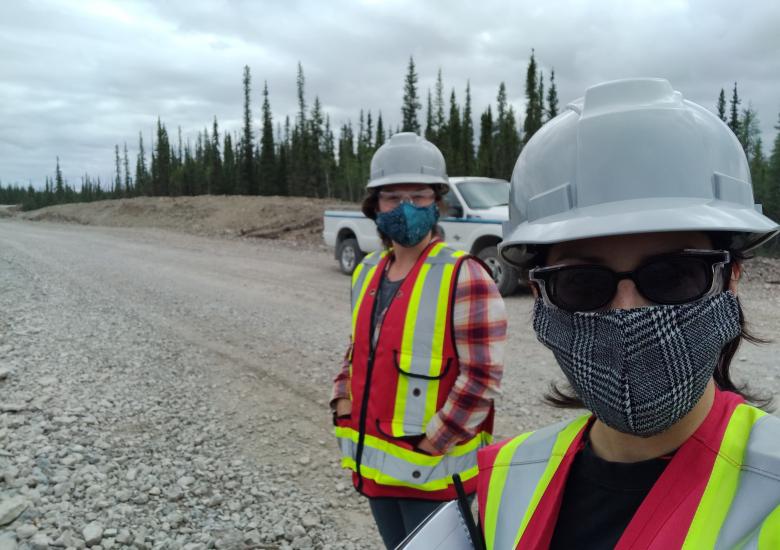 Aimee and Laura during their TASR site visit; Photo Credit: Laura Meinert
