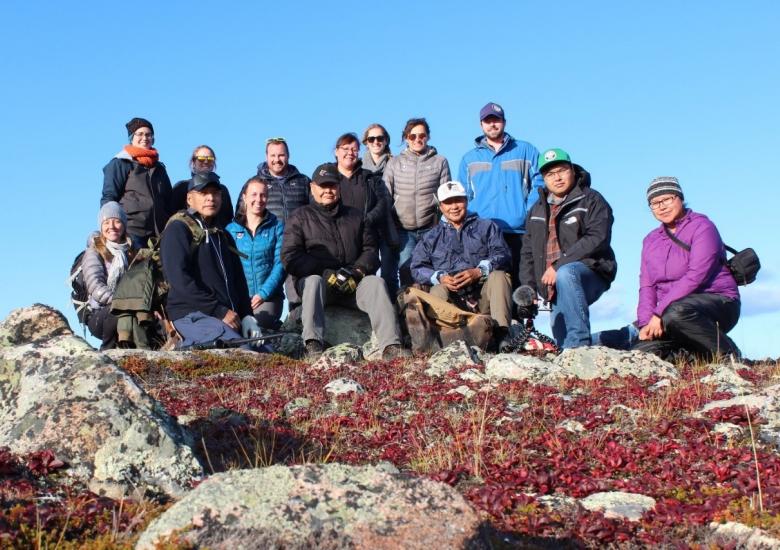 Group shot of the WLWB staff, Board members, and Bear Monitor: Back row, left to right: Shalyn Norrish, Anneli Jokela, Ryan Fequet, Patti Magrum, Rhiana Bams, Patty Ewaschuk, Brodie Costello. Front, Left to Right” Sarah Elsasser, Paul Mackenzie, Meghan Schnurr, Mike Nitsiza, Joe Mackenzie, Mason Mantla, and Roberta Judas. Photo Credit: Roberta Judas. 