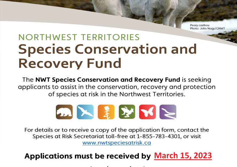 Deadline extended for Species Conservation Recovery Fund