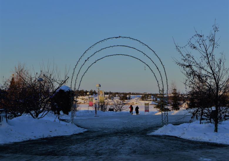 Christmas display at City Hall. Photo Credit: Shalyn Norrish