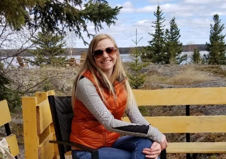 Randi at her going away party in 2020. Photo credit: Jody Pellissey, WRRB. 