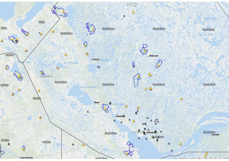 ENR reported that 41 forest fires were actioned in 2022 in the North Slave region. Photo courtesy of the GNWT Department of Environment and Natural Resources